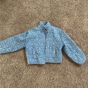 Blank NYC Blue Patterned Quilted Jacket